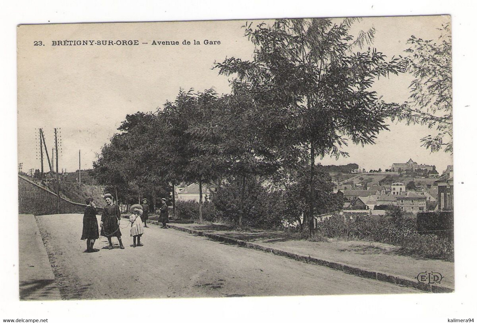 ESSONNE  /  BRETIGNY-sur-ORGE  /  AVENUE  DE  LA  GARE  ( Groupe D' Enfants ) /  Edit. ELD  ( E. LE DELEY ) N° 23 - Bretigny Sur Orge