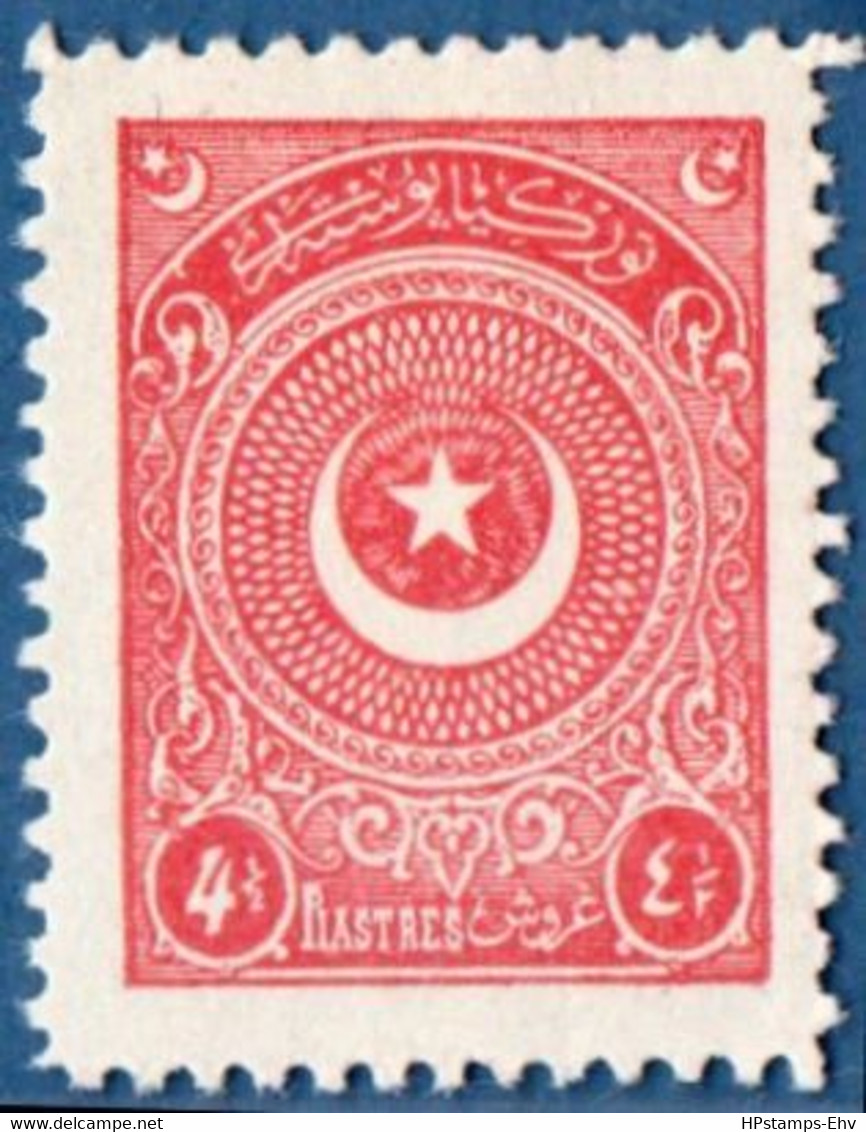 Turkey 1924 4½ Pia Perff 11  MH 2011.2715 Ayyildiz Second Printing - Unused Stamps