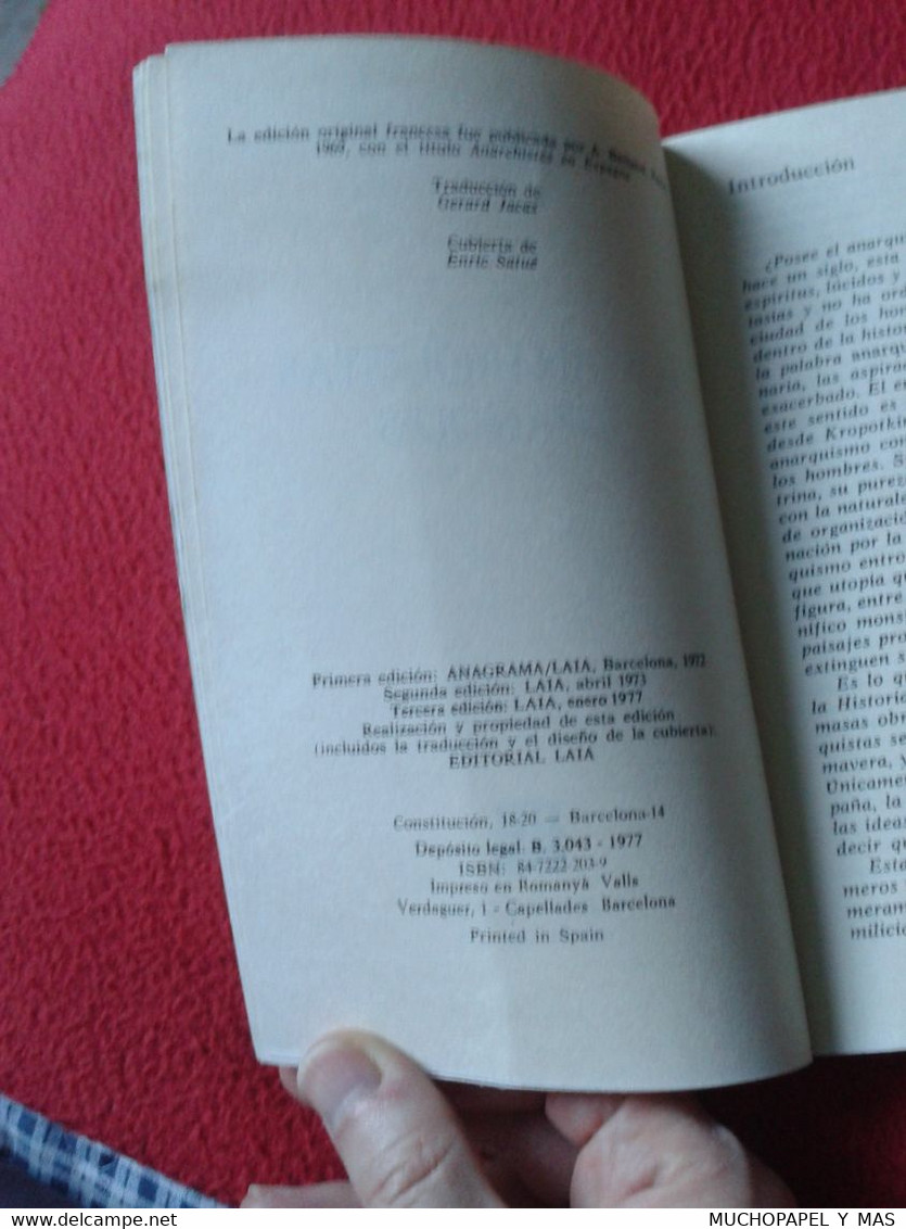 LIBRO LOS ANARQUISTAS ESPAÑOLES GUILLES LAPOUGE JEAN BÉCARUD 120 ANARQUISMO ANARCHISTES ESPAGNOLS SPANISH ANARCHISTS 77 - Pensées