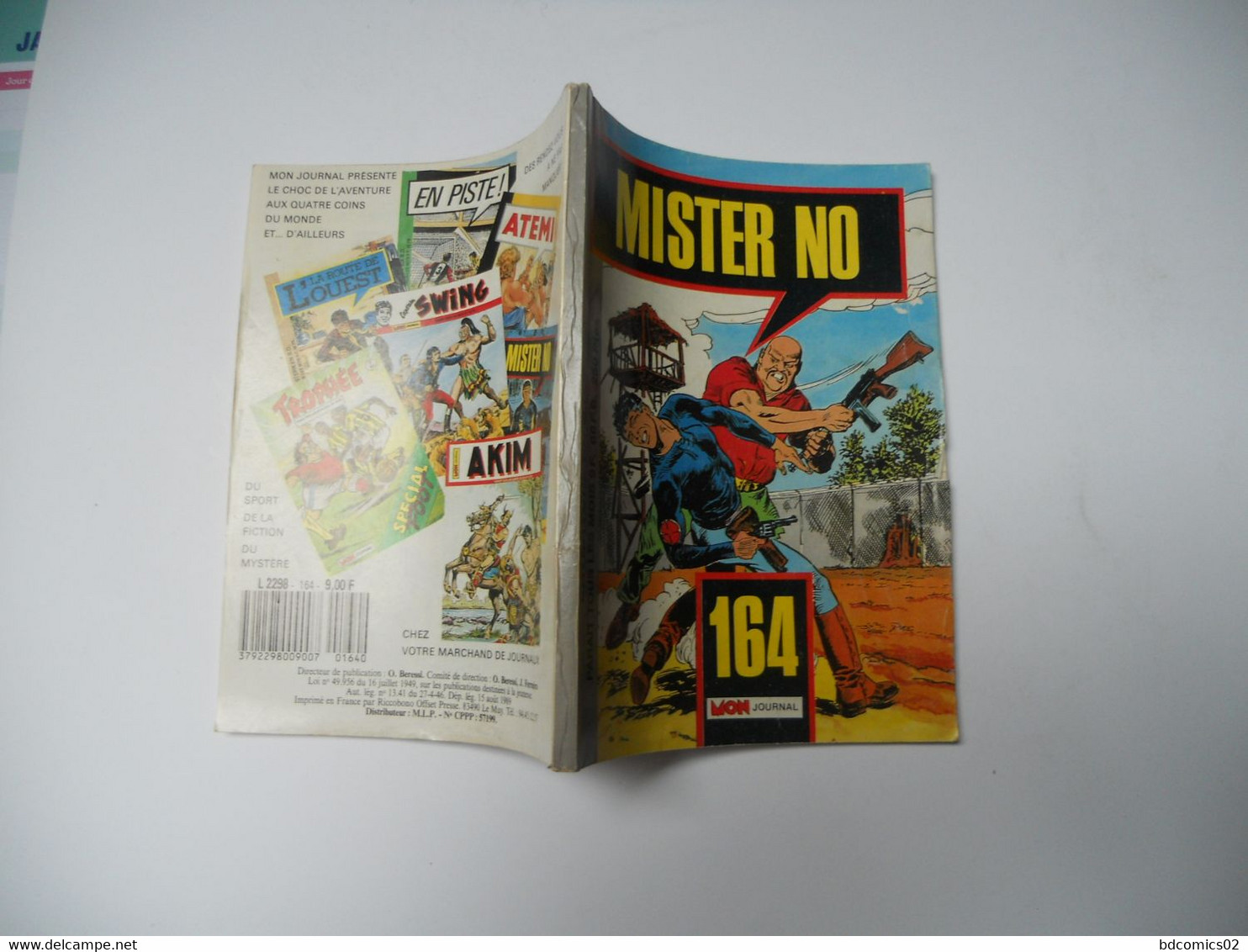 MISTER NO N°164    COMICS POCKET 1989 MON JOURNAL  BE+++ - Mister No