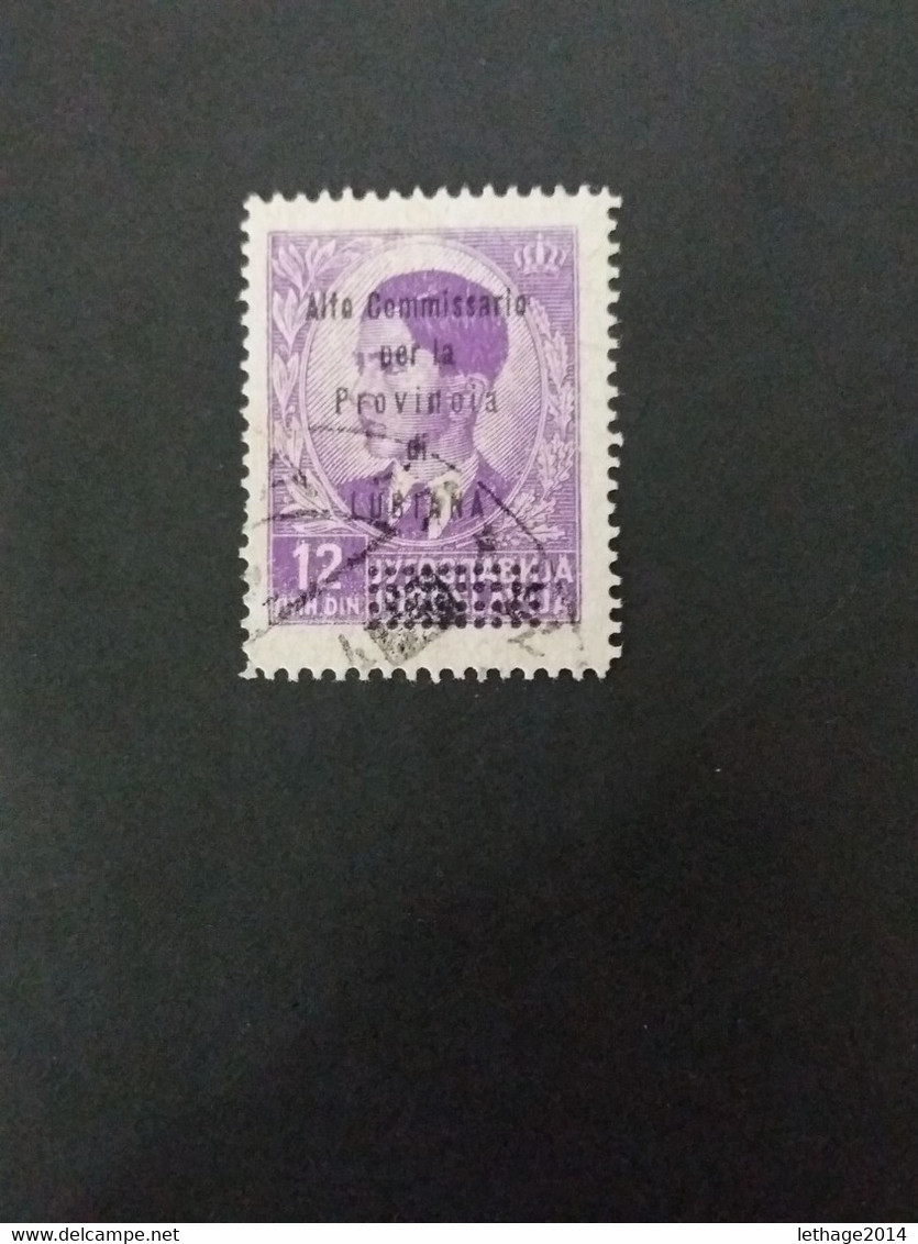 ITALIA OCCUPAZIONE 1941 FRANCOBOLLI DI JUGOSLAVIA CON OVERPRINT ALTO COMMISSARIO PER LA PROVINCIA DI LUBIANA - Lubiana