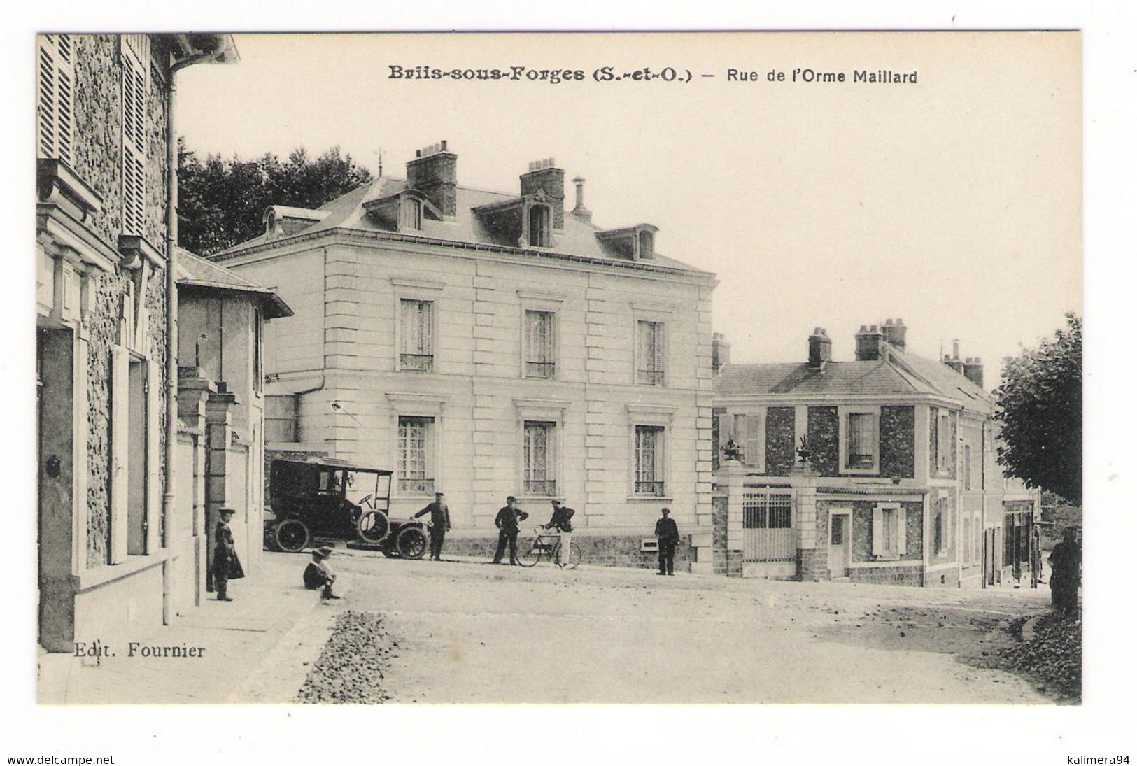 ESSONNE  /  BRIIS-sous-FORGES  /  RUE  DE  L' ORME  MAILLARD  ( Automobile 1900 ) /  Edit. FOURNIER - Briis-sous-Forges