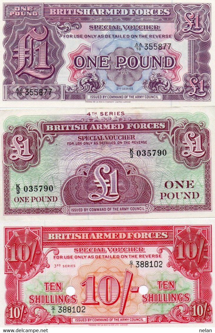 LOTTO BRITISH ARMED FORCES 1 POUND 10 SHILLINGS-SPECIAL VOUCHER-AUNC UNC - British Armed Forces & Special Vouchers