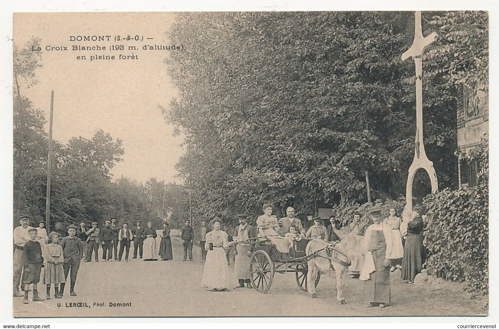 CPA - DOMONT (Seine Et Oise) - La Croix Blanche En Plein Forêt - Domont