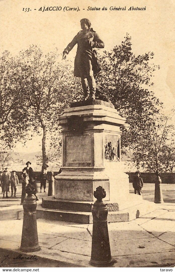 CORSE - AJACCIO - Statue Du Général Jean-Charles Abbatucci - 1915 - Ajaccio