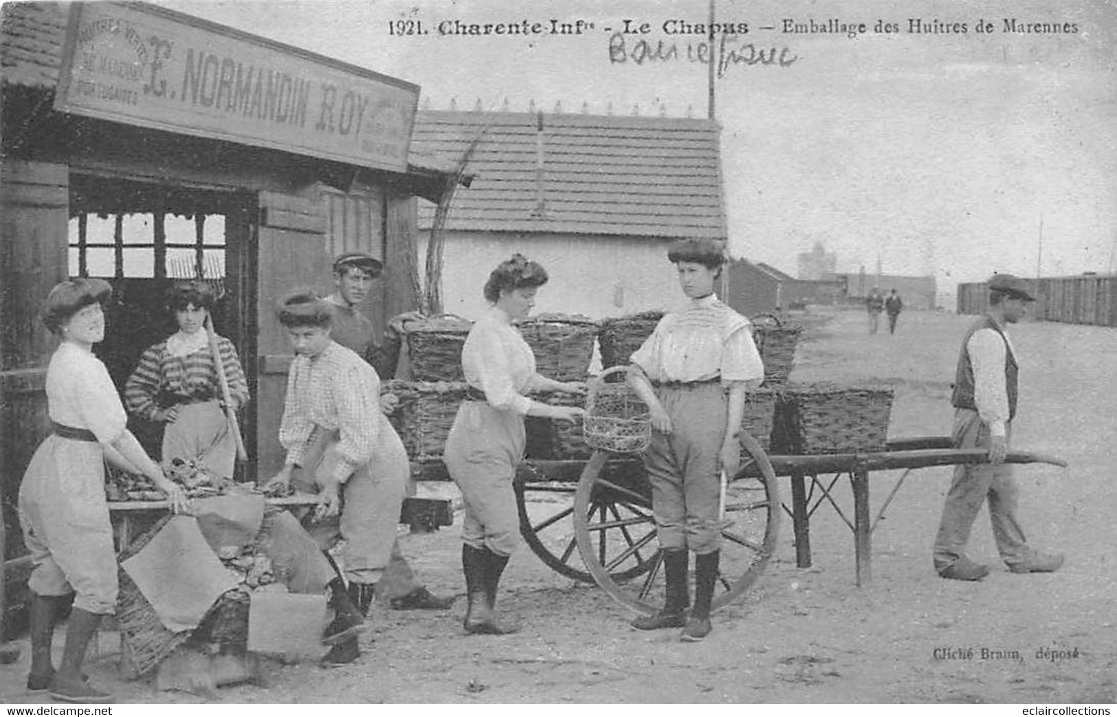 Bourcefranc-Le Chapus       17        Emballage Des Huitres  De Marennes   (voir Scan) - Sonstige & Ohne Zuordnung