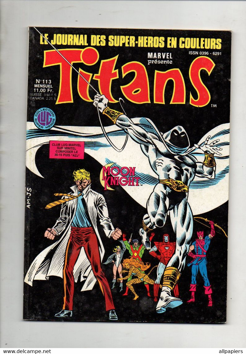 Comics Titans N°113 Les Nouveaux Mutants - Les Vengeurs De La Côte Ouest - Satellites Et Stations Spatiales De 1988 - Titans