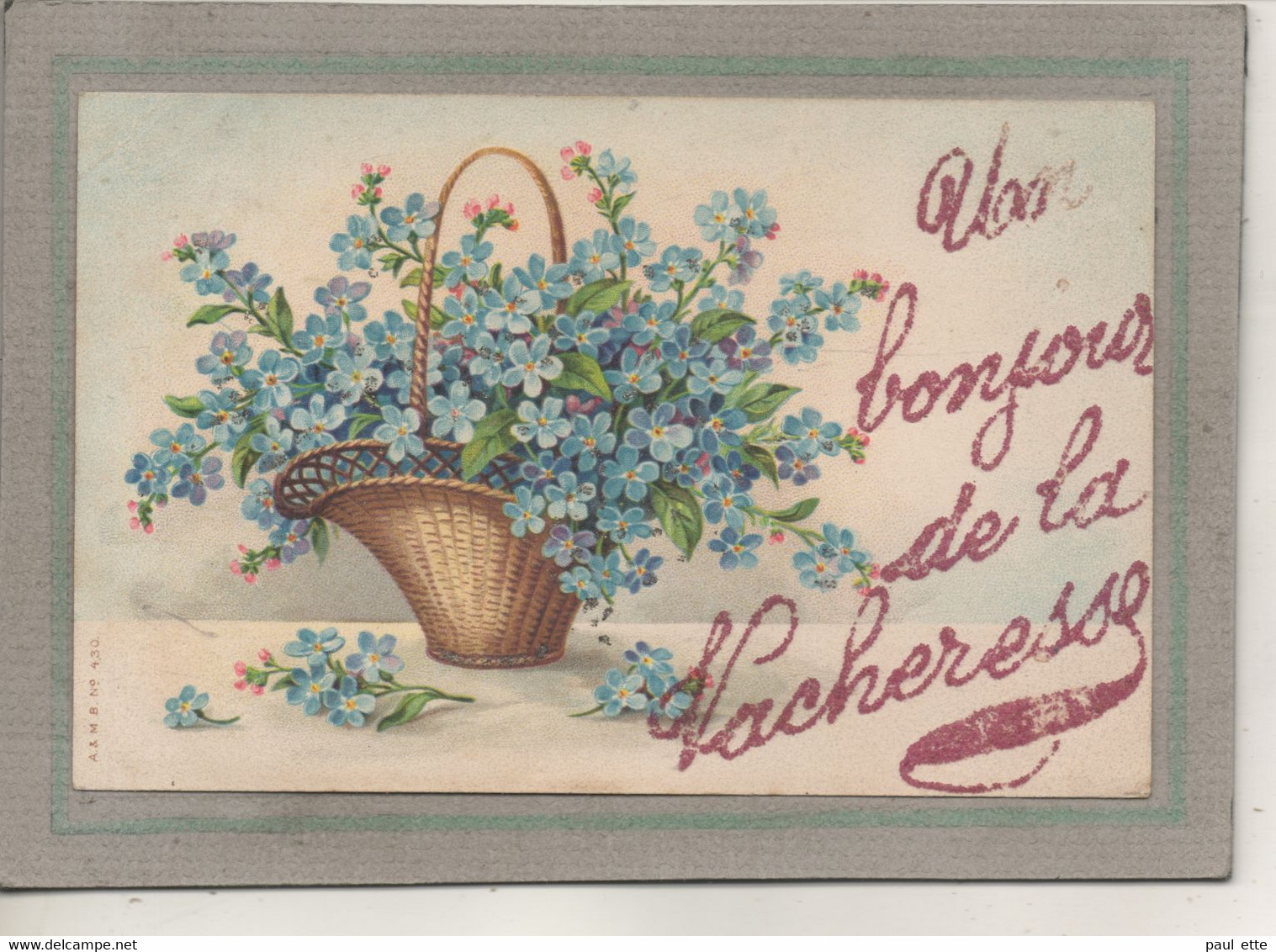 CPA - (74) VACHERESSE - Carte Fantaisie: Un Bonjour De La Vacheresse En 1906 - Vacheresse