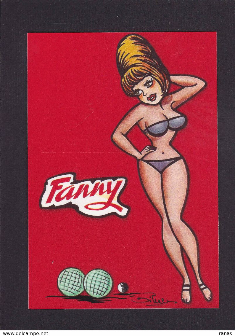 CPM FANNY Jeu De Boules Pétanque Pin Up Tirage Limité 30 Ex Numérotés Et Signés JIHEL - Pin-Ups