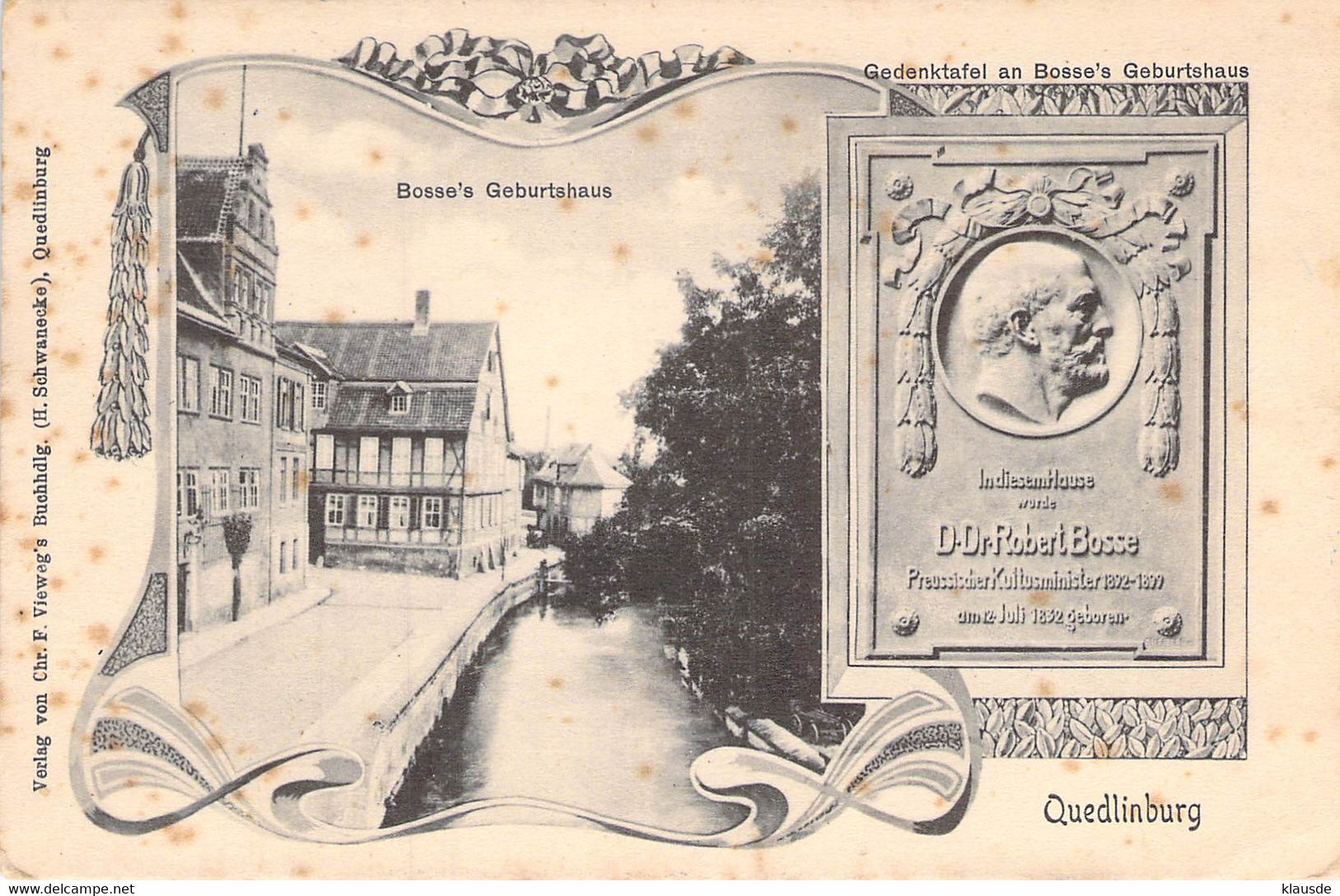 Quedlinburg - Bosses Geburtshaus 1908 - Quedlinburg