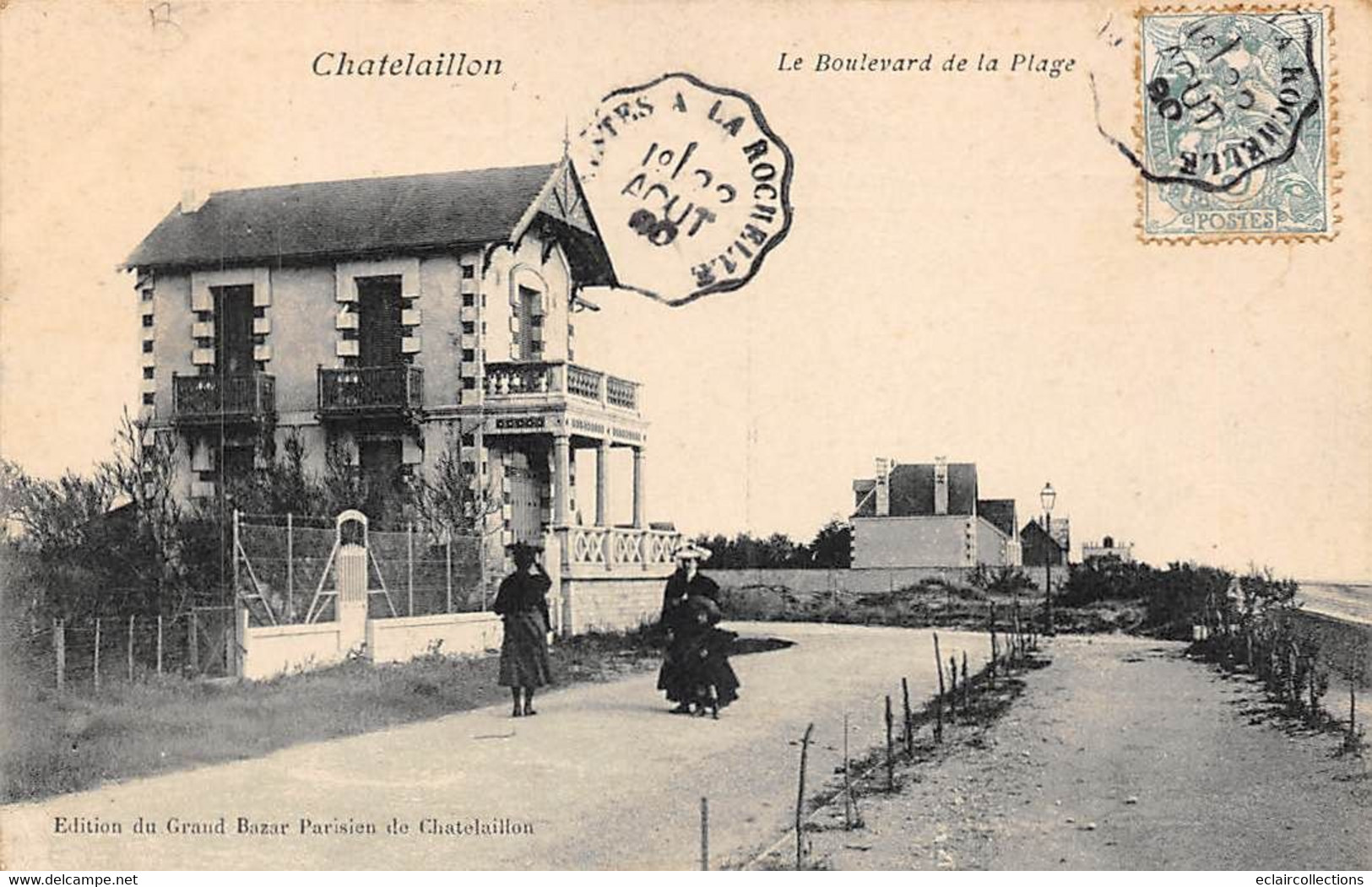 Chatelaillon      17     Lot de 17 Cartes Vues diverses Rues. Coiffure. Pêche aux moules     (voir scan)