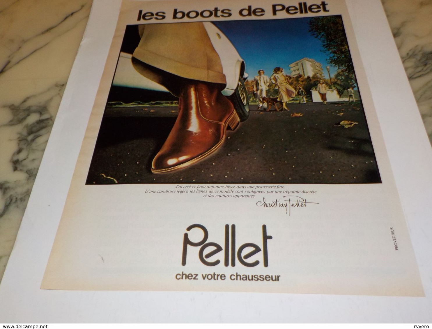 ANCIENNE PUBLICITE  LES BOOTS DE PELLET 1978 - Publicités
