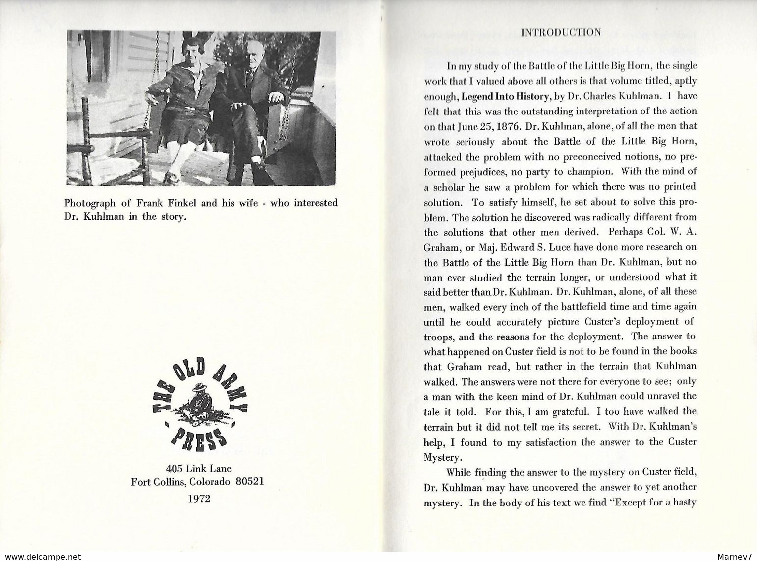 Livre En Anglais - Massacre Survivor - Little Big Horn - Custer  1876 - Far West - Western - USA - - Other & Unclassified