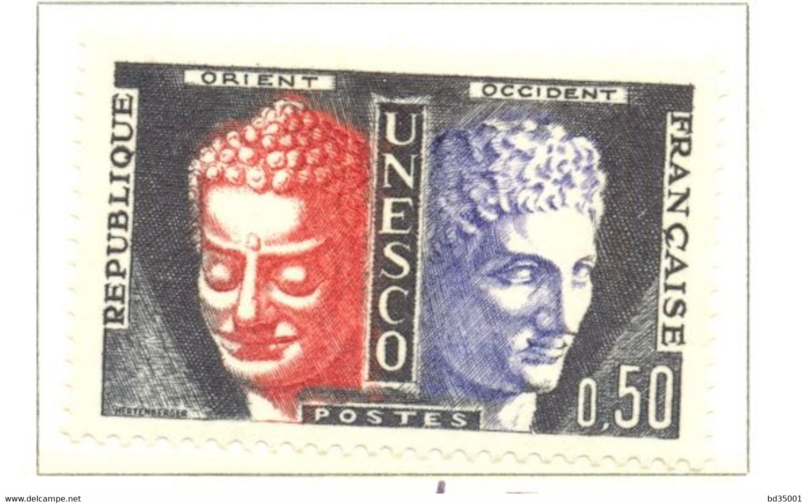 France - Neuf - 1961 Y&T 25 - TIMBRE DE SERVICE - UNESCO ORIENT OCCIDENT - (1) - Altri & Non Classificati