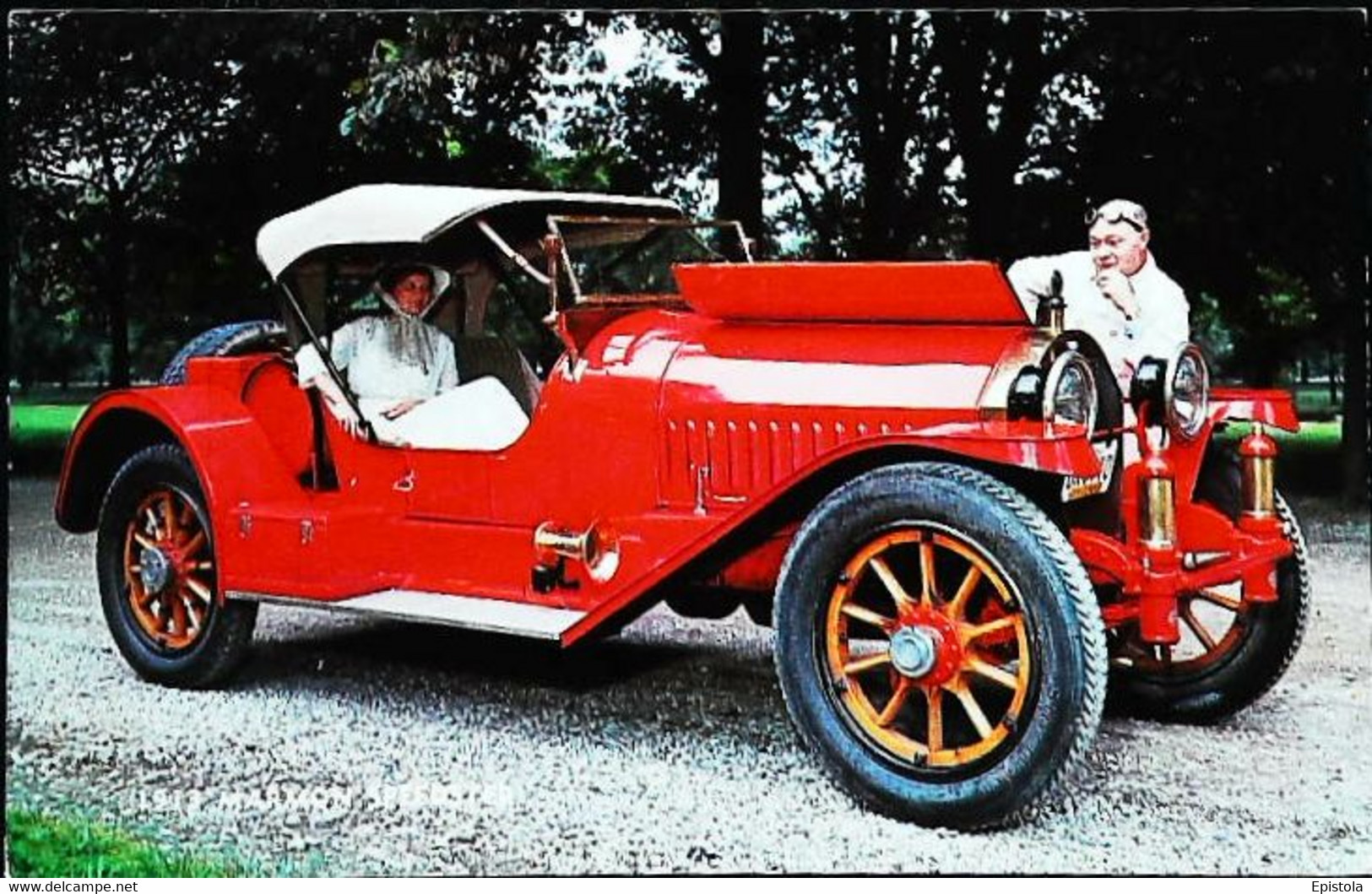 ► Automobile Vintage  1913 Marmon Speedster  - (Litho USA) - Rutas Americanas