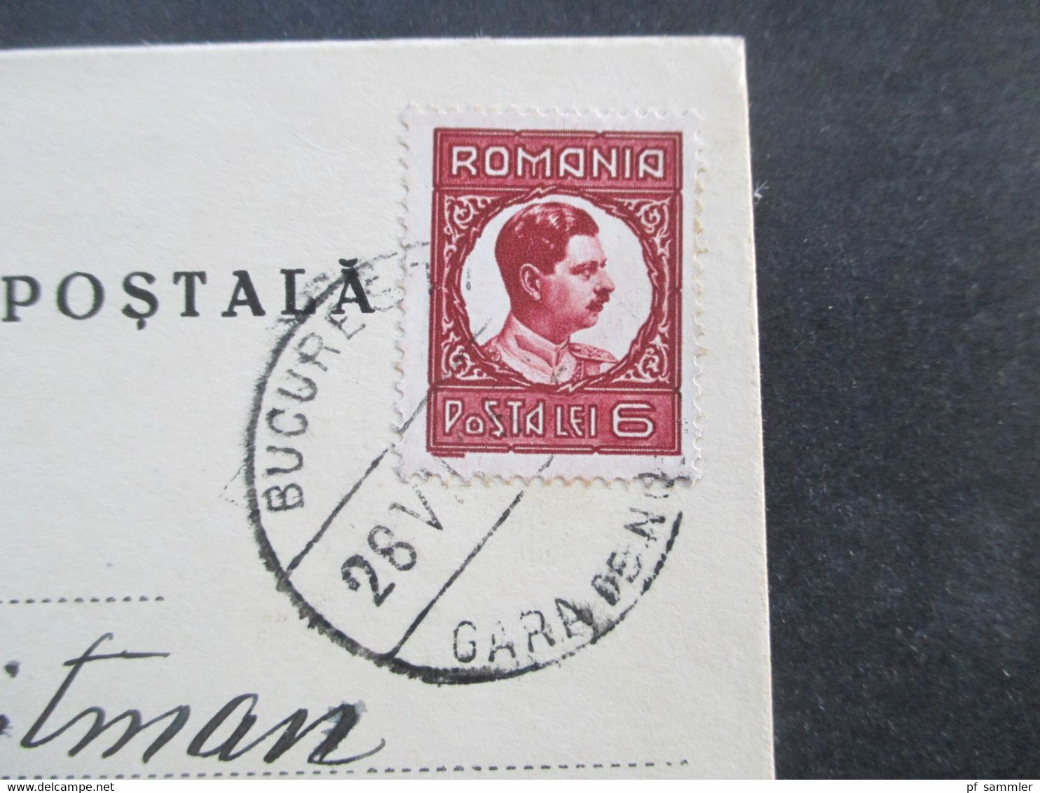 Rumänien Um 1930 Dekorative Firmen Postkarte General Film Bucuresti Cineastik - Cartas & Documentos