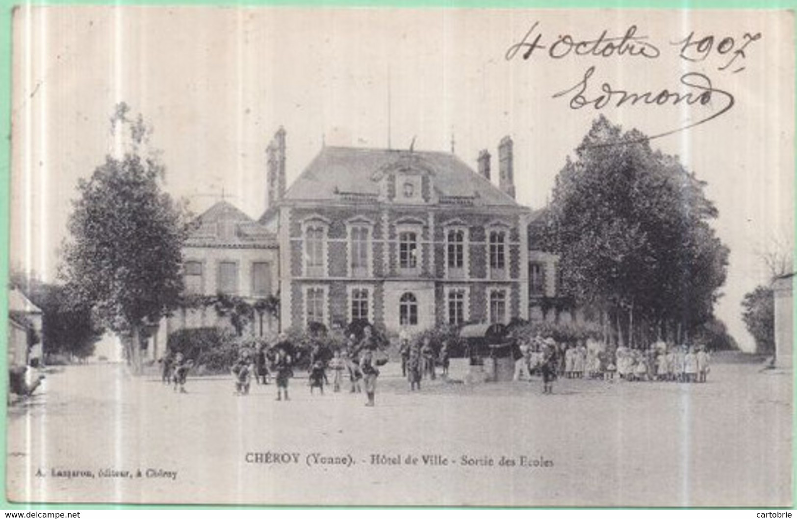 Dépt 89 - CHÉROY - Hôtel De Ville - Sortie Des Écoles - Cheroy