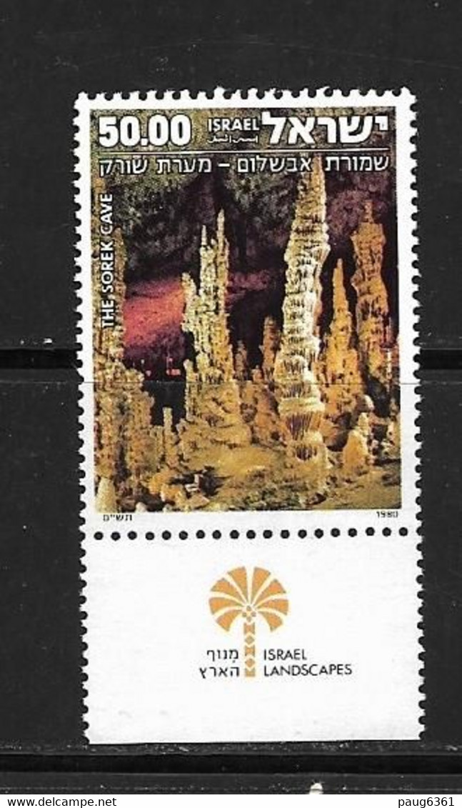 ISRAEL 1980 GROTTE DE SOREK  AVEC TABS  YVERT N°756  NEUF MNH** - Nuevos (con Tab)