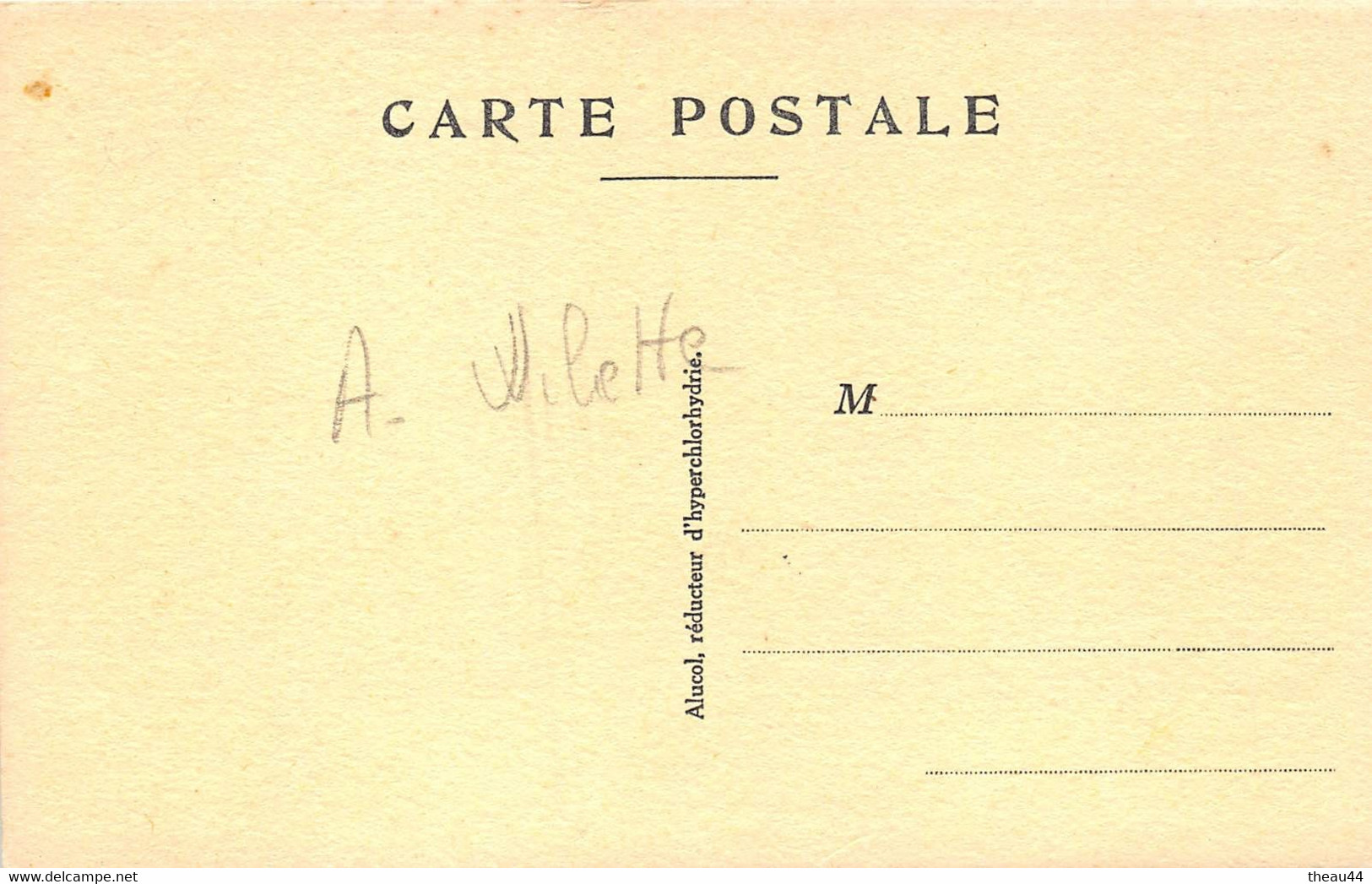 ¤¤    -    Lot De 2 Cartes De L' Illustrateur " WILLETTE " -   ¤¤ - Wilette