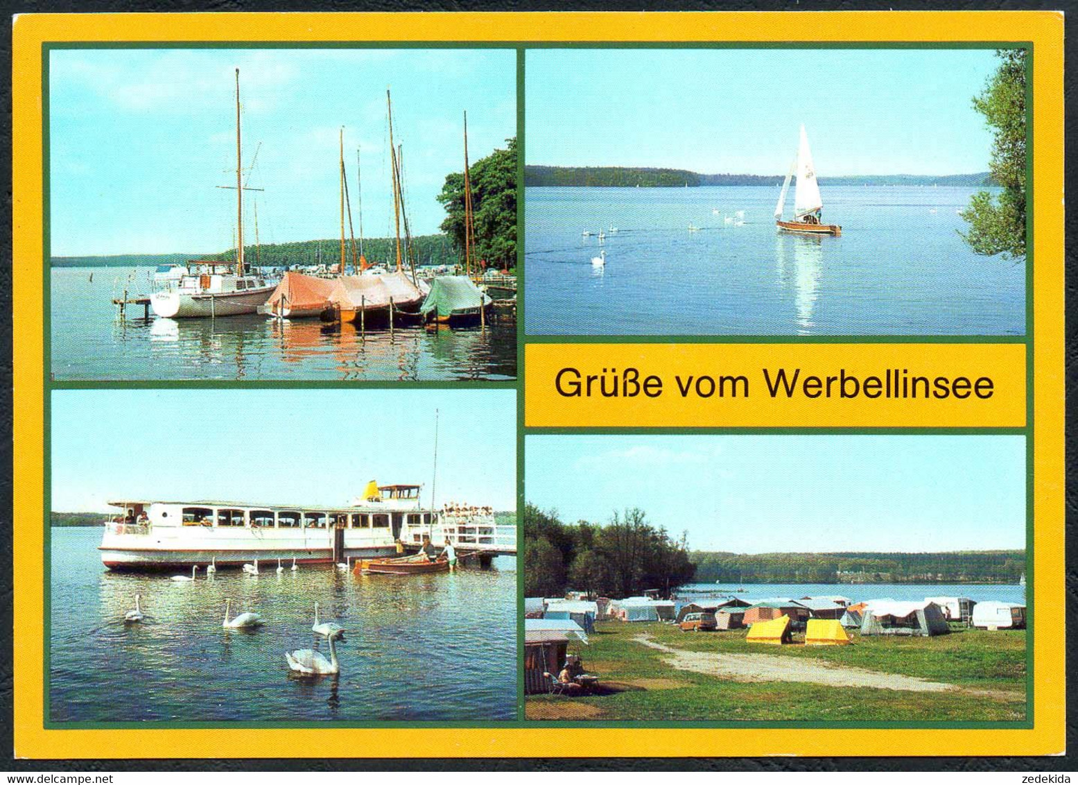 E4696 - TOP Altenhof - Werbellinsee Hafen MS Altwarp Zeltplatz - Bild Und Heimat Reichenbach - Eberswalde