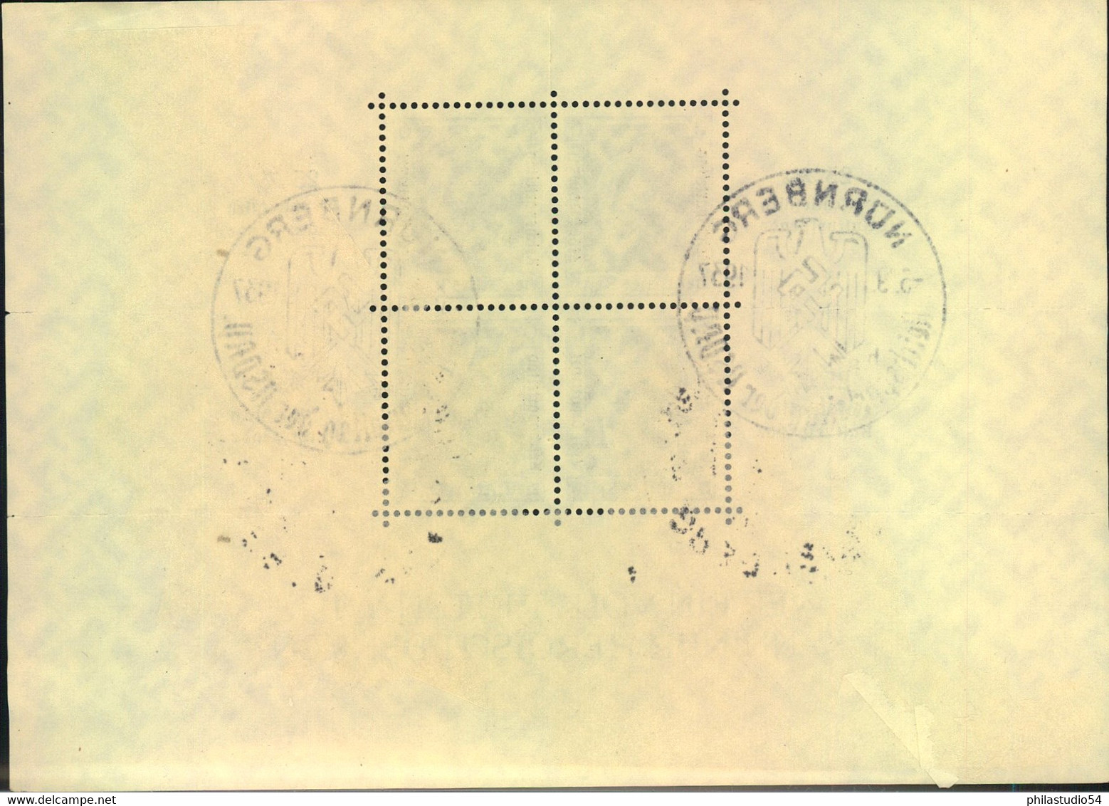 1937, Block 11 Mit SSt "NÜRNBERG Reichsparteitag" - Blokken