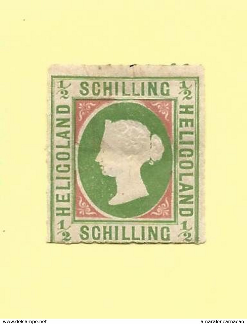 2 SCANNERS - TIMBRES- STAMPS - STEMPEL - FRANCOBOLLI - HELIGOLAND - TIMBRE Nº. 1 NEUF - VERY RARE - Heligoland (1867-1890)