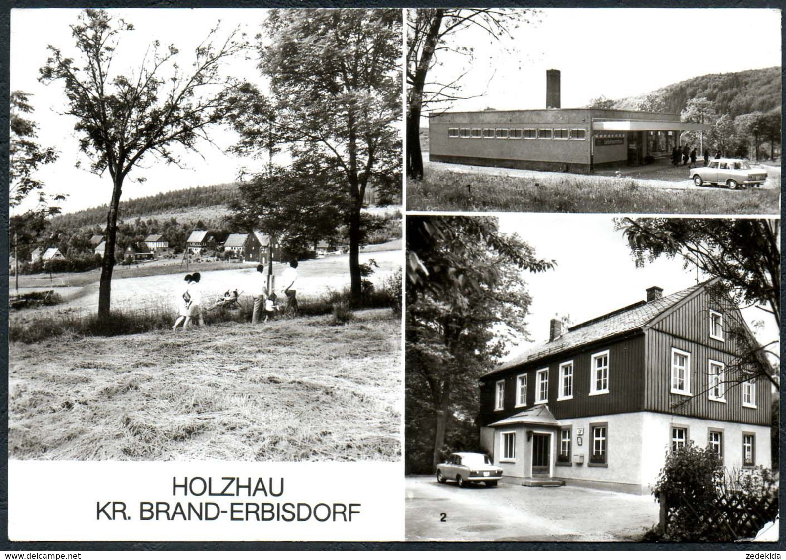 E4708 - Holzhau - Konsum Kaufhalle Postamt - Bild Und Heimat Reichenbach - Holzhau