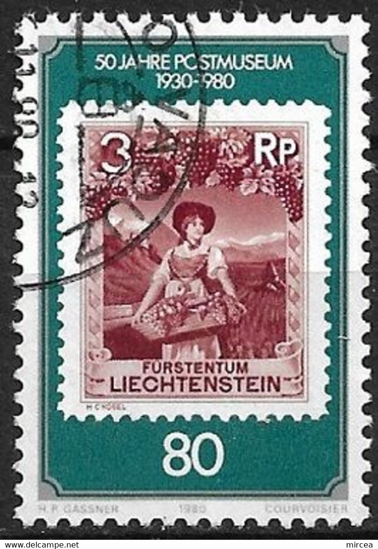 B1136 - Liechtenstein 1980 - Timbre/timbre Oblitere - Andere & Zonder Classificatie