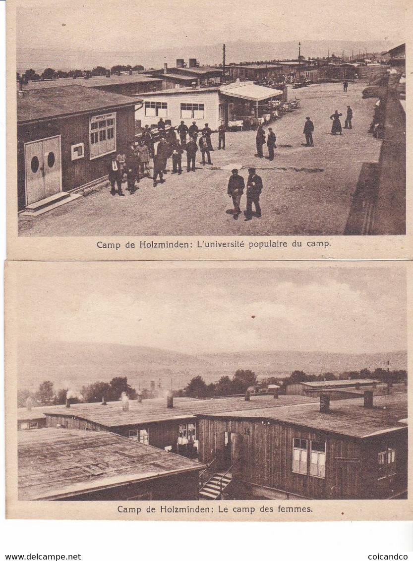 2 CPA Old Pc Allemagne Holzminden Camp Concentration WW1 - Holzminden