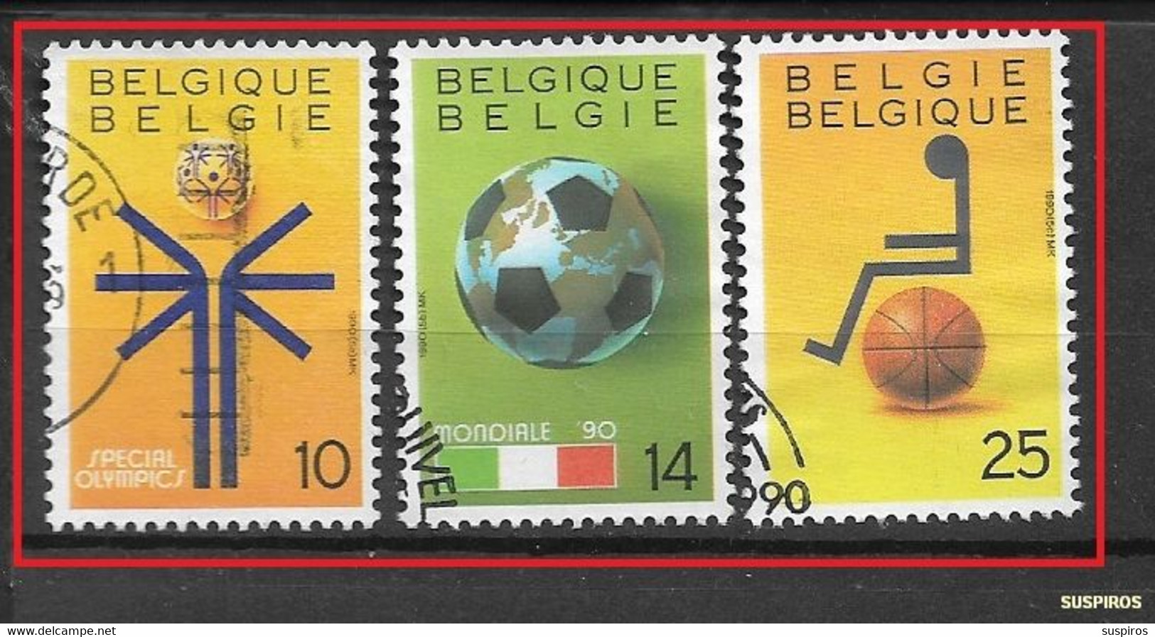 BELGIO / BELGIUM/  BELGIQUE  -    1990 Sport  Sport - Special Olympics  Ø - Used Stamps