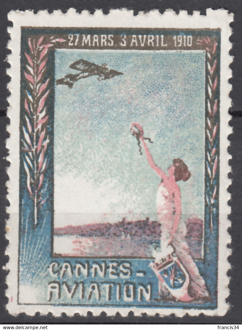 Vignette Cannes Aviation 1910 - Aviación