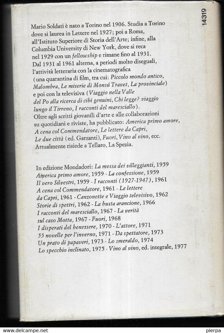 LA SPOSA AMERICANA - MARIO SOLDATI - EDIZ. MONDADORI 1977 - PAG 200 - FORMATO 13,50X21 - USATO IN BUON STATO - Novelle, Racconti