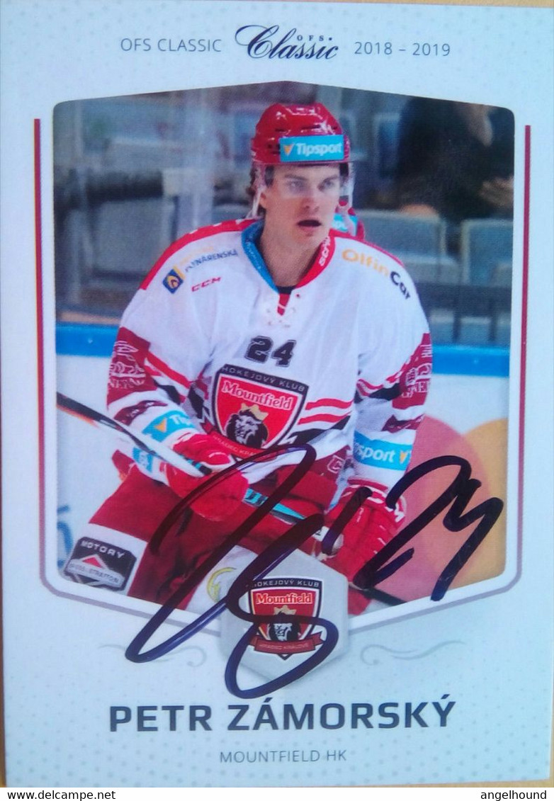 Petr Zamorsky ( Slovak Ice Hockey Player) - Handtekening
