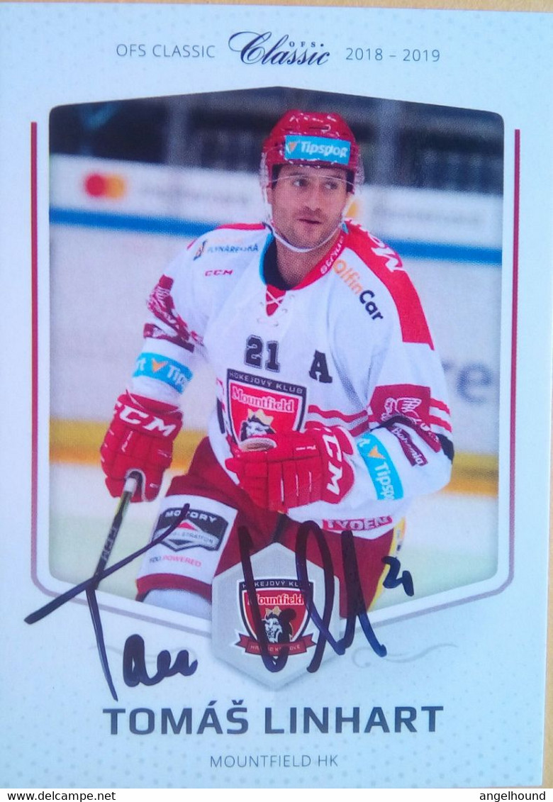 Tomas Linhart ( Slovak Ice Hockey Player) - Authographs