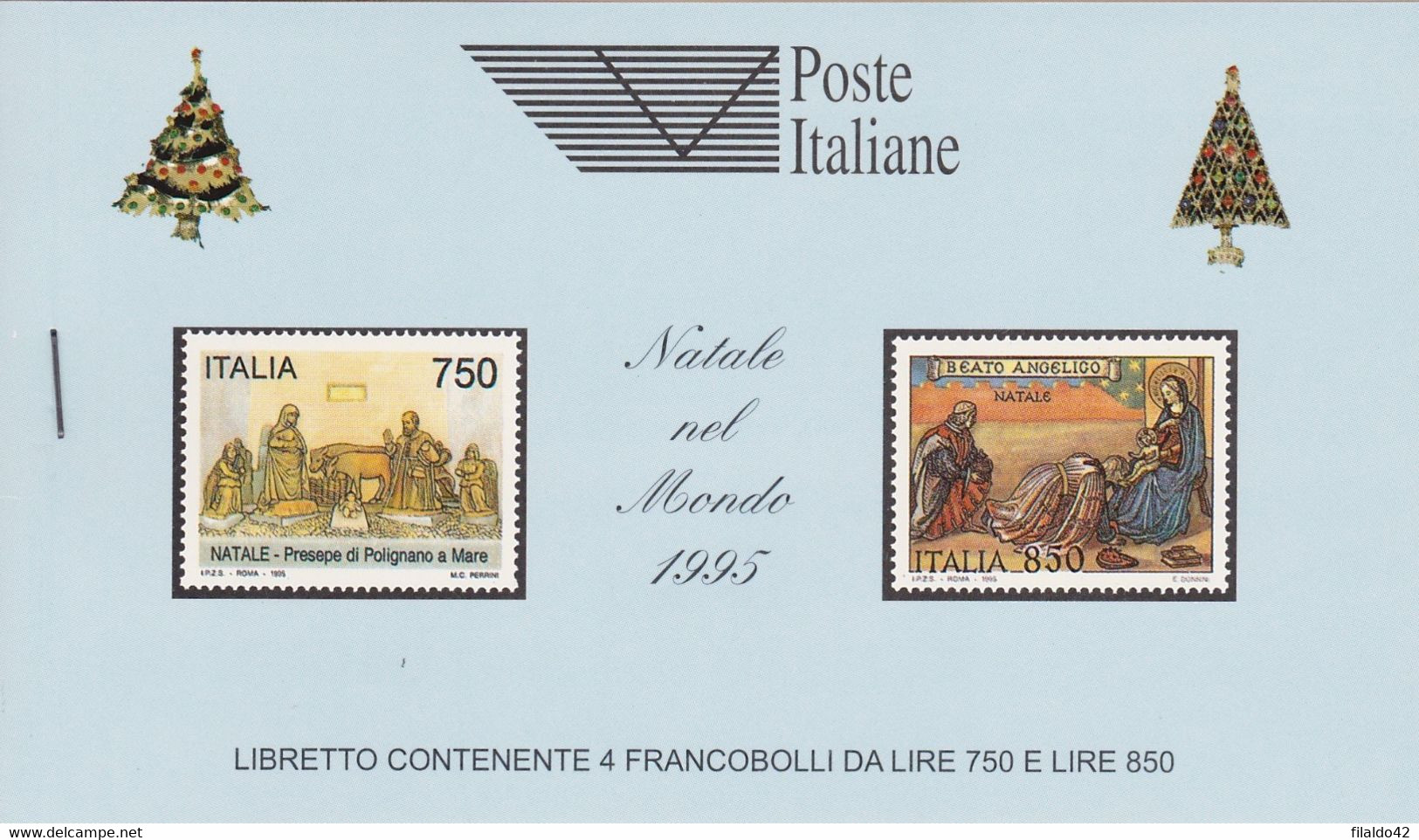 Italia - 1995 - Natale Libretto Ricordo (n° 3 Libretti Con Colori Di Copertina Diversi) LR8-LR8a-LR8b MNH** - Markenheftchen