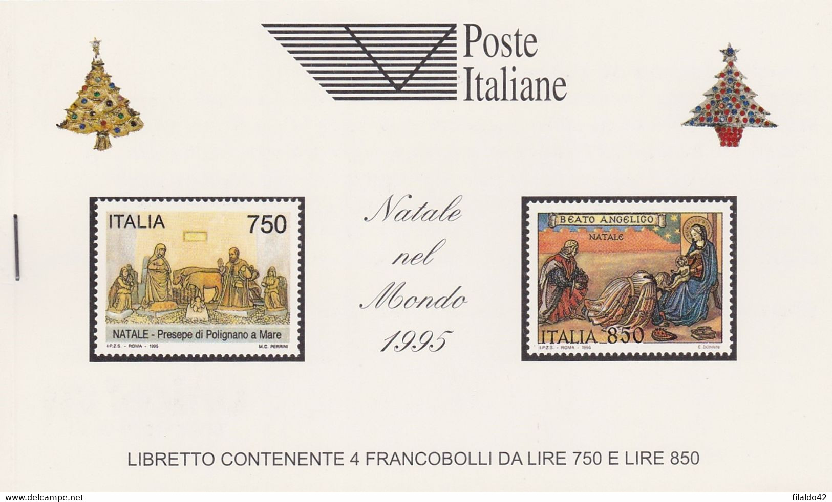 Italia - 1995 - Natale Libretto Ricordo (n° 3 Libretti Con Colori Di Copertina Diversi) LR8-LR8a-LR8b MNH** - Markenheftchen