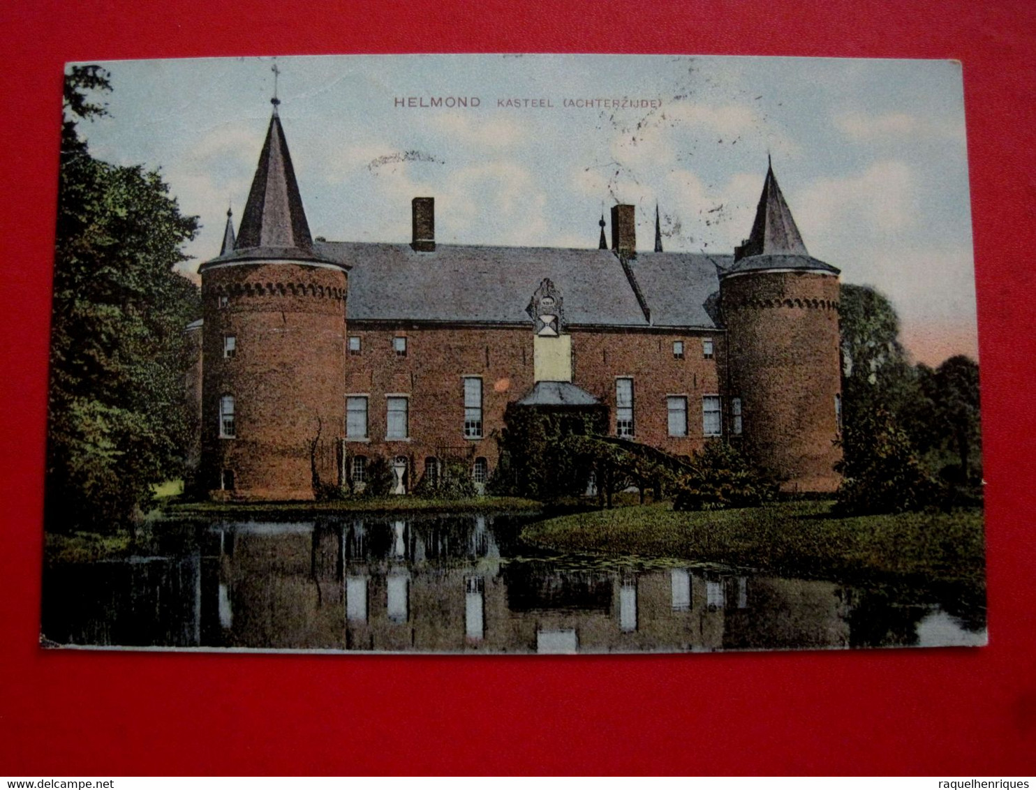 CPA NETHERLANDS - HELMOND - KASTEEL - ACHTERZIJDE - ENVIADO PARA PORTUGAL - MÊDA 1910 (IT#2456) - Helmond