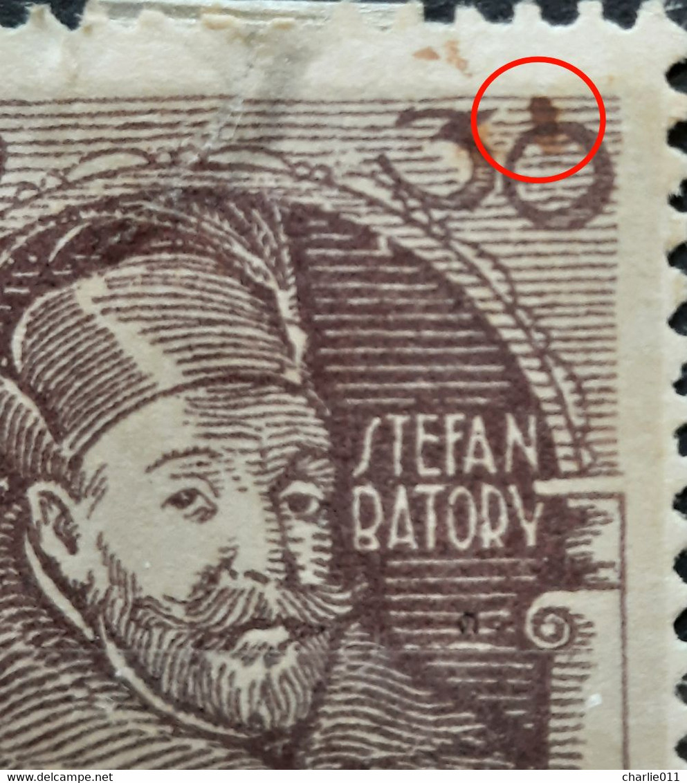 STEFAN BATORY-30 F-NABIEDNYCH-ERROR-POLAND-1917 - Ungebraucht