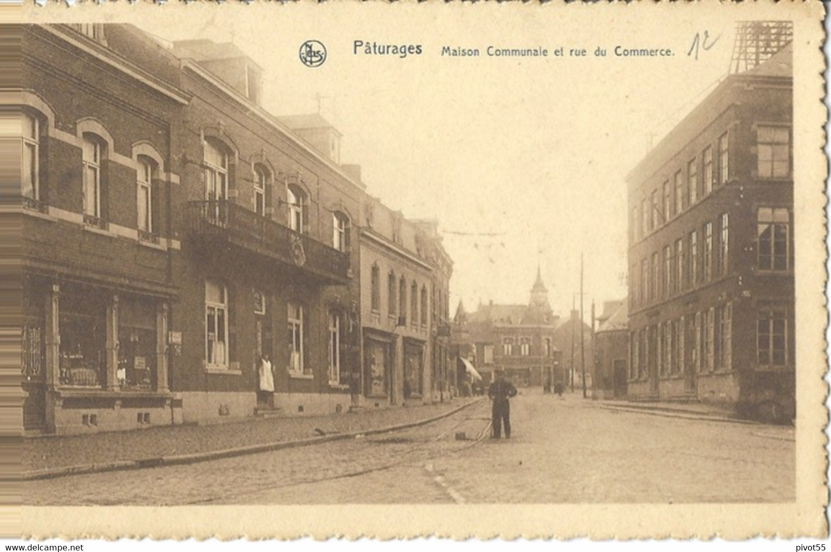 Pâturages Maison Communale Et Rue Du Commerce - Colfontaine