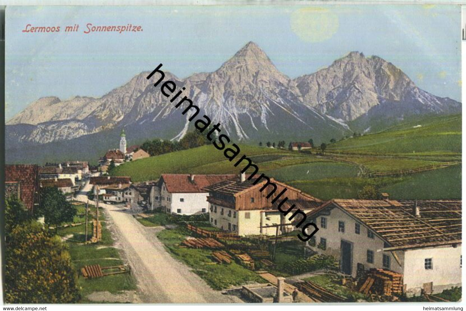 Lermoos Mit Sonnenspitze - AK Ca. 1910 - Verlag Othm. Blaschke Prien - Lermoos