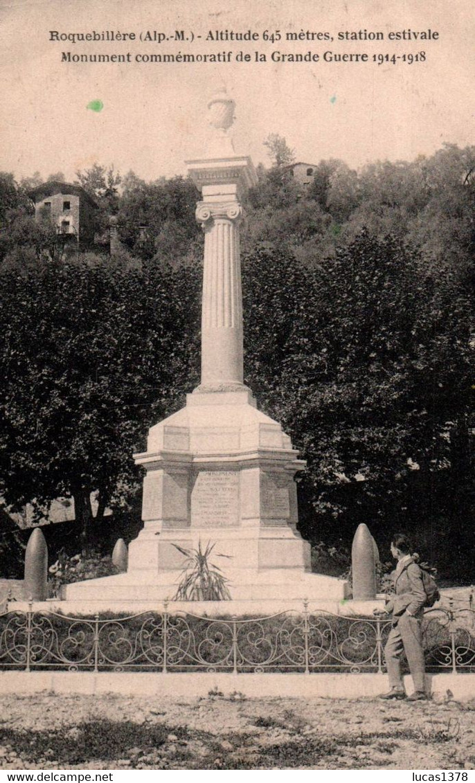 06 / ROQUEBILLIERE / MONUMENT COMMEMORATIF GRANDE GUERRE - Roquebilliere