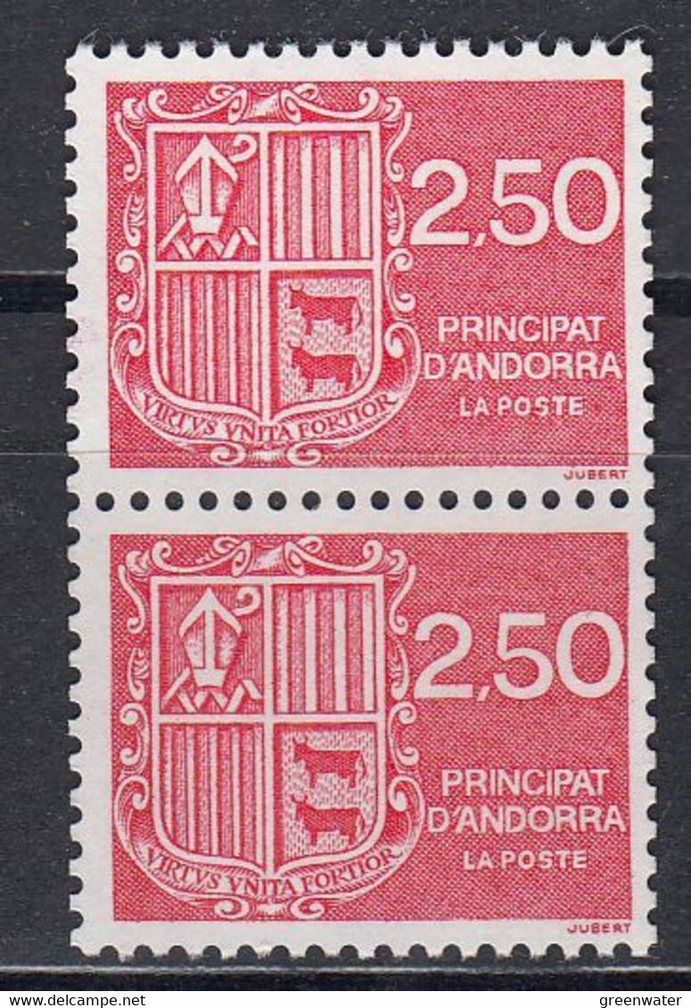 Andorra Fr. 1991 Definitives From Booklet 1v (pair)  ** Mnh (51012B) - Otros & Sin Clasificación