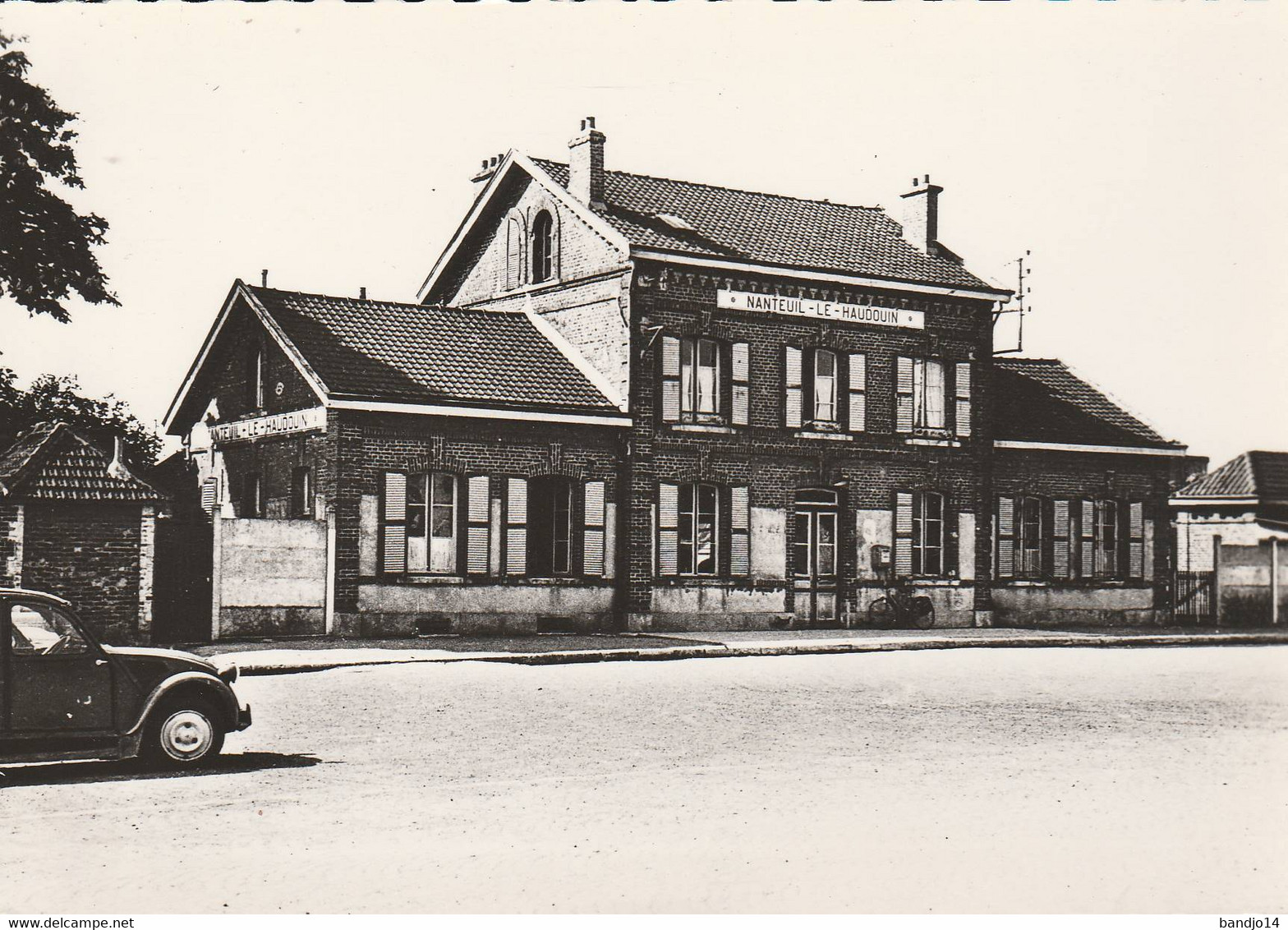 Cpsm -Nanteuil  Le Haudouin - La Gare  - Scan Recto-verso - Nanteuil-le-Haudouin