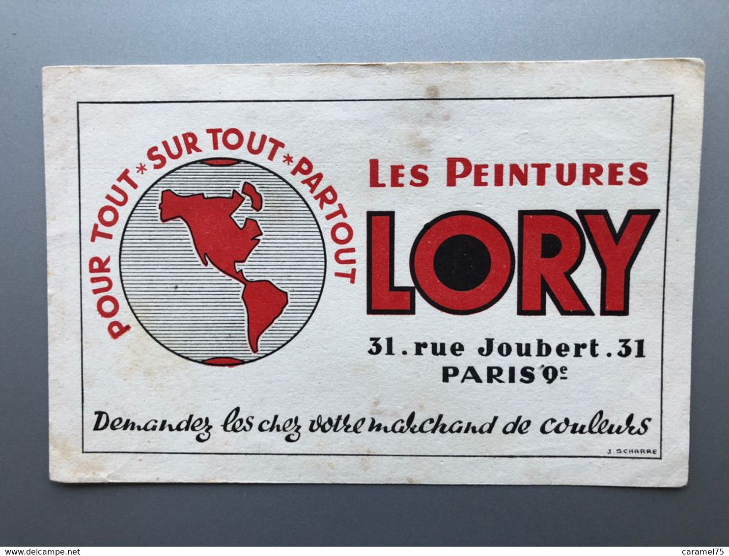 Buvard PEINTURE LORY - Verf & Lak