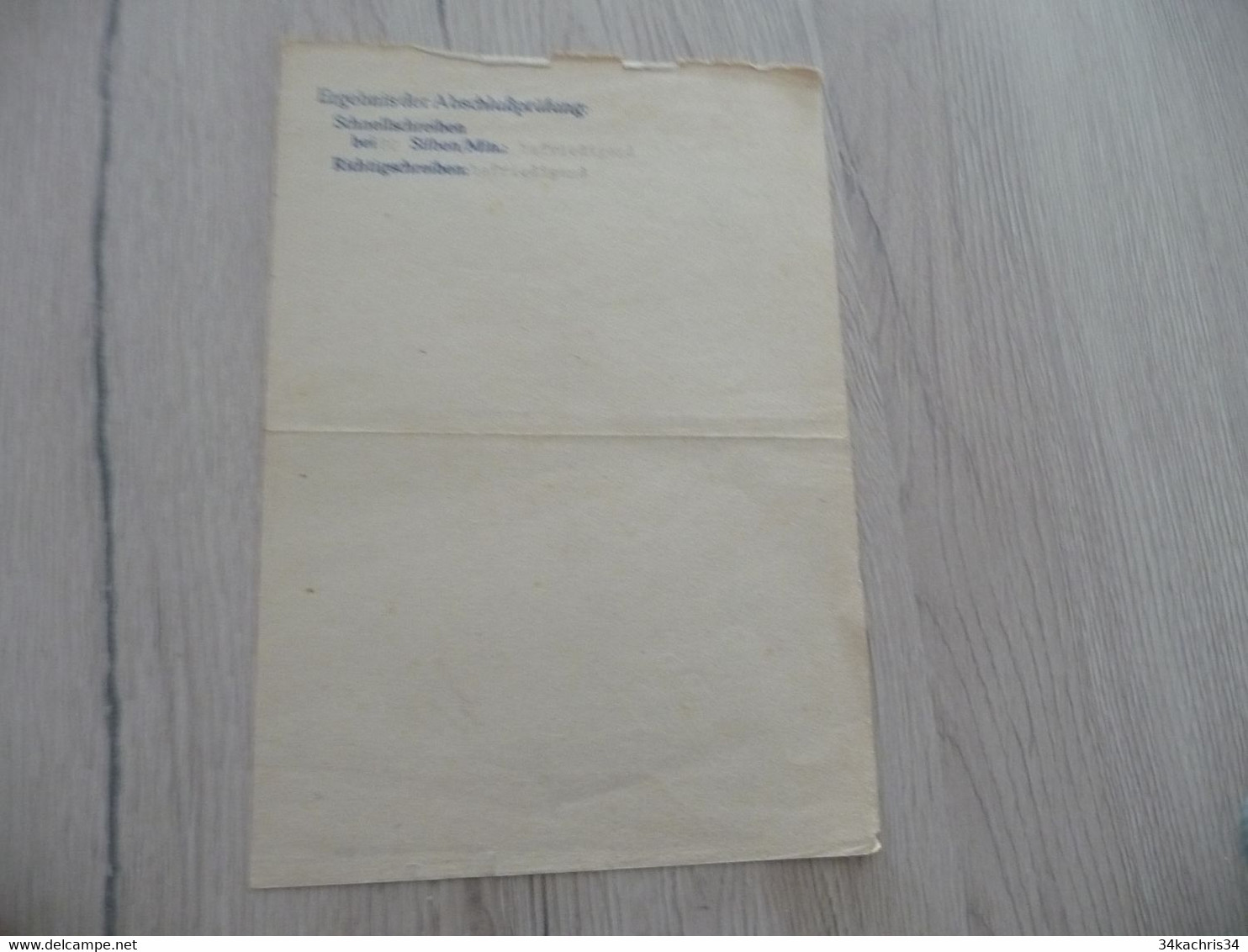 Guerre 39/45 WW2 Belcheinigung Die Deutsche Arbeitfront Certificat Travail Au Front Camp 1943 - Documenten