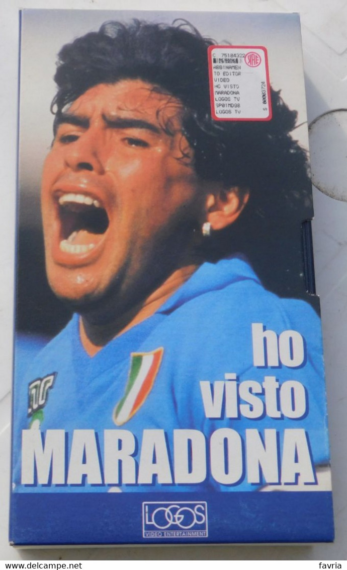 VHS - Ho Visto  MARADONA (Napoli) # Logos, 1998 # 65 Minuti - Immagini Pubbliche E Private Inedite - Sport