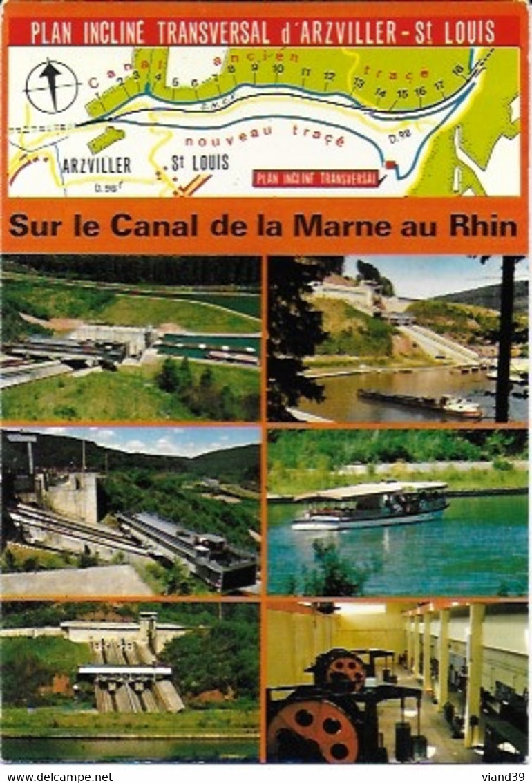 Azviller - St Louis - Plan Incliné Sur Le Canal De La Marne Au Rhin - Carte émise En 1977 - Arzviller