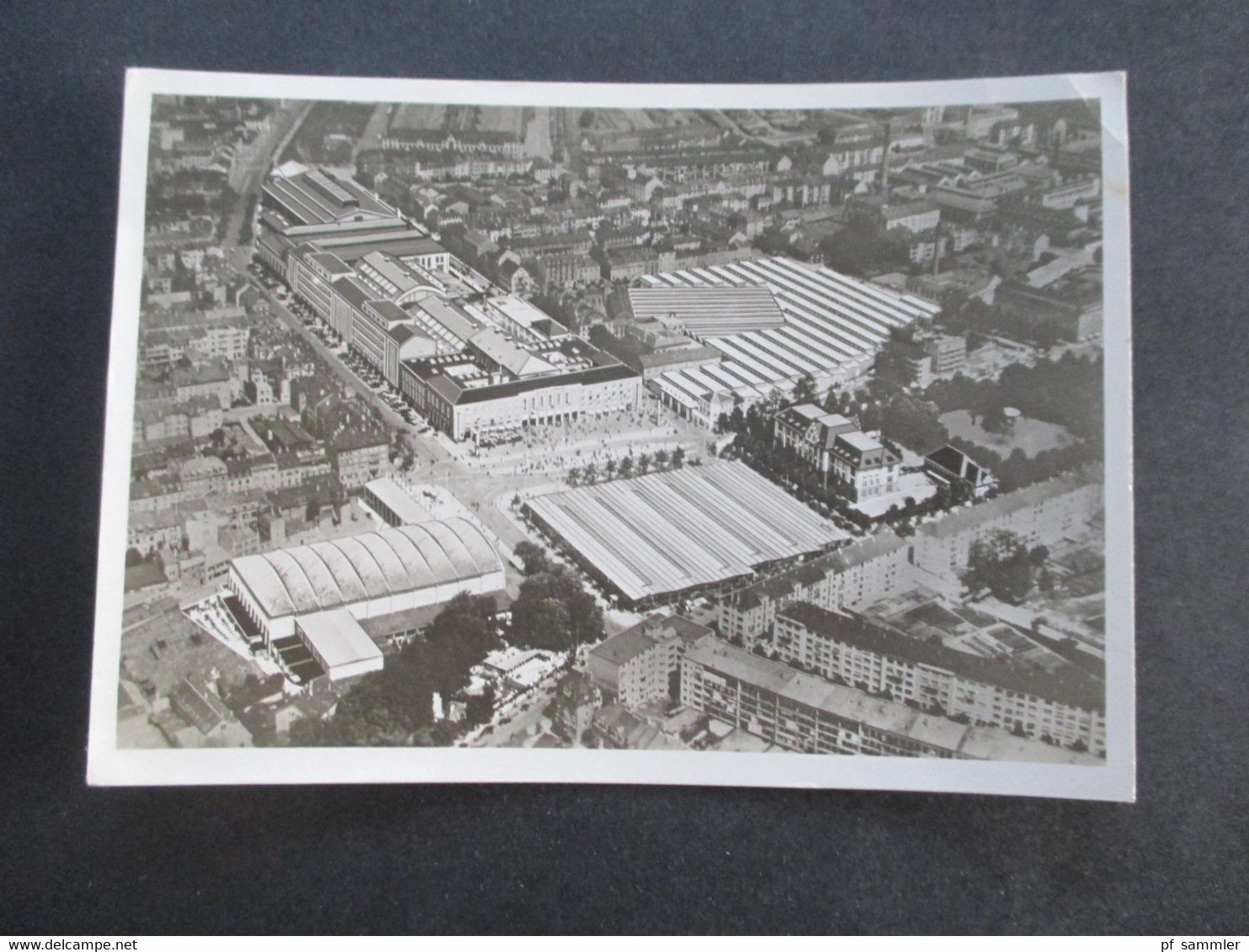 Schweiz 1948 Offizielle Echtfoto PK Der Schweizer Mustermesse Basel Mit Stempel Automobil Postbureau - Briefe U. Dokumente