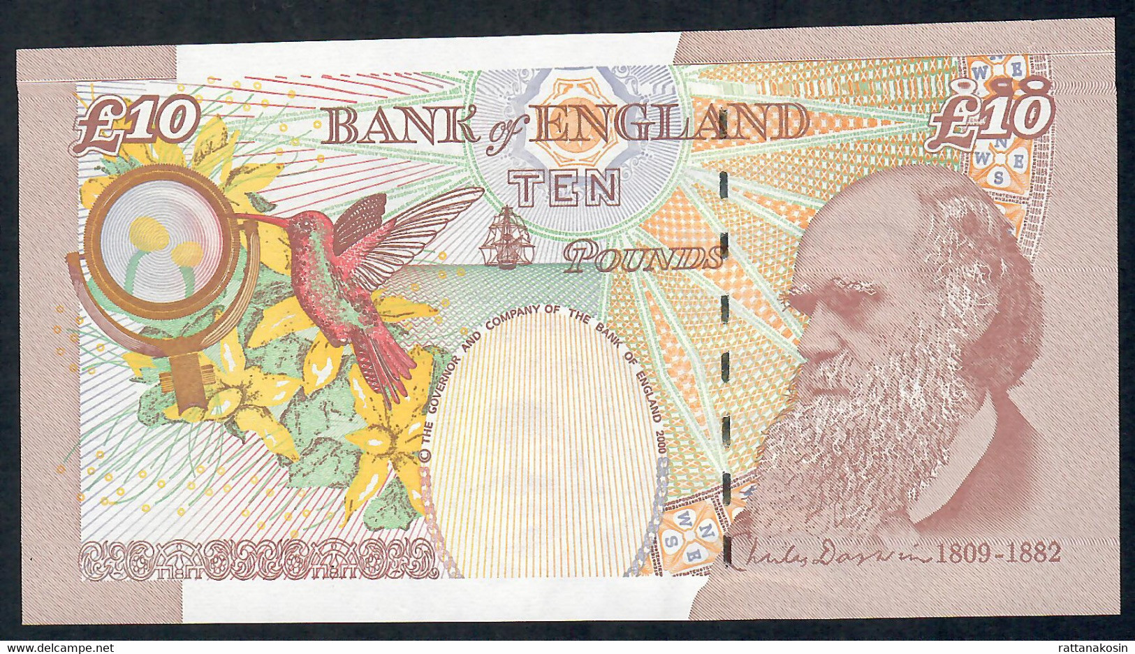 GREAT BRITAIN    P389 10 POUNDS 2014  #ME14 Signature  Cleland   UNC - 10 Ponden