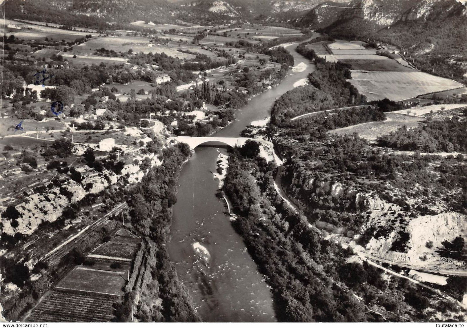 CPSM 04  GREOUX LES BAINS LE PONT SUR LE VERDON    Grand Format  15 X 10,5 Cm - Gréoux-les-Bains